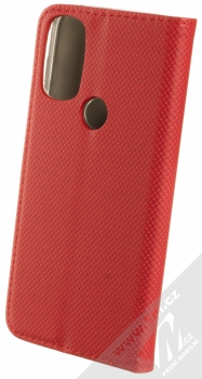 1Mcz Magnet Book flipové pouzdro pro Motorola Moto G71 5G červená (red) zezadu