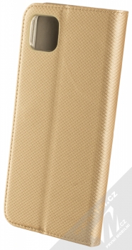 1Mcz Magnet Book flipové pouzdro pro Samsung Galaxy A22 5G zlatá (gold) zezadu