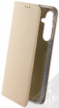 1Mcz Magnet Book flipové pouzdro pro Samsung Galaxy A35 zlatá (gold)
