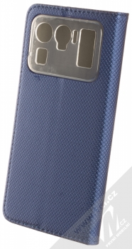 1Mcz Magnet Book flipové pouzdro pro Xiaomi Mi 11 Ultra tmavě modrá (dark blue) zezadu