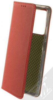 1Mcz Magnet Book flipové pouzdro pro Xiaomi Redmi Note 12 Pro Plus červená (red)