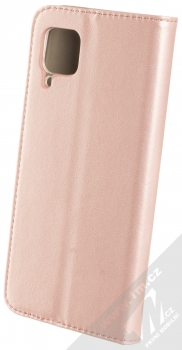 1Mcz Magnetic Book flipové pouzdro pro Huawei P40 Lite růžově zlatá (rose gold) zezadu