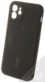 1Mcz MagSilicone Color TPU ochranný kryt s MagSafe pro Apple iPhone 12 černá (black)