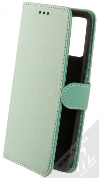 1Mcz Marten Strap Book flipové pouzdro pro Xiaomi Redmi Note 10 5G, Poco M3 Pro mátově zelená (mint green)