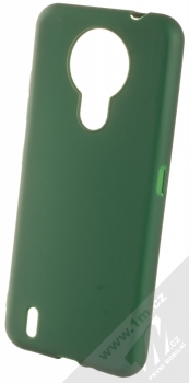 1Mcz Matt TPU ochranný silikonový kryt pro Nokia 1.4 tmavě zelená (forest green)