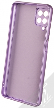 1Mcz Metallic TPU ochranný kryt pro Samsung Galaxy A12, Galaxy M12 fialová (violet) zepředu