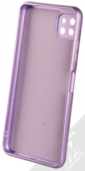 1Mcz Metallic TPU ochranný kryt pro Samsung Galaxy A22 5G fialová (violet) zepředu