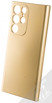1Mcz Metallic TPU ochranný kryt pro Samsung Galaxy S22 Ultra 5G zlatá (gold)
