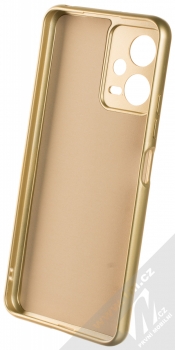 1Mcz Metallic TPU ochranný kryt pro Xiaomi Redmi Note 12 5G, Poco X5 zlatá (gold) zepředu