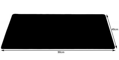 1Mcz MS-001 podložka pod myš a klávesnici 90 x 45cm černá (black)