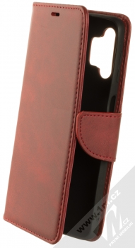 1Mcz Porter Book flipové pouzdro pro Samsung Galaxy A32 5G, Galaxy M32 5G tmavě červená (dark red)