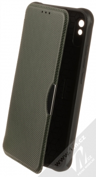1Mcz Razor Book flipové pouzdro pro Xiaomi Redmi 9A, Redmi 9AT tmavě zelená (dark green)