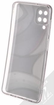 1Mcz Shadow Marble Skinny Cover ochranný kryt pro Samsung Galaxy A12, Galaxy M12 tmavě modrá (dark blue) zepředu