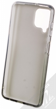 1Mcz Shining Duo TPU třpytivý ochranný kryt pro Samsung Galaxy A22 stříbrná černá (silver black) zepředu