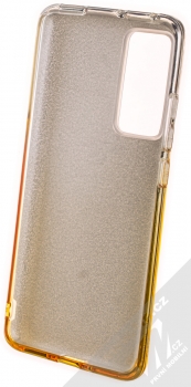 1Mcz Shining Duo TPU třpytivý ochranný kryt pro Xiaomi 12, Xiaomi 12X stříbrná zlatá (silver gold) zepředu