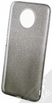 1Mcz Shining Duo TPU třpytivý ochranný kryt pro Xiaomi Redmi Note 9T stříbrná černá (silver black)