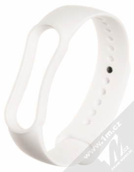 1Mcz Silikonový sportovní řemínek pro Xiaomi Mi Band 5, Mi Band 6, Mi Band 7 bílá (white)