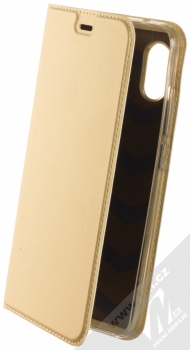 1Mcz Skin Book flipové pouzdro pro Xiaomi Redmi Note 6 Pro zlatá (gold)