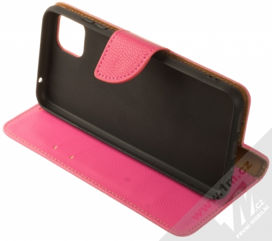 1Mcz Stranding Book flipové pouzdro pro Samsung Galaxy A22 5G sytě růžová (hot pink) stojánek