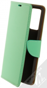 1Mcz Stranding Book flipové pouzdro pro Samsung Galaxy A72, Galaxy A72 5G mátově zelená (mint green)