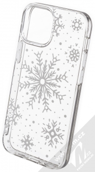 1Mcz Trendy Sněhová vánice TPU ochranný kryt pro Apple iPhone 13 mini průhledná (transparent)
