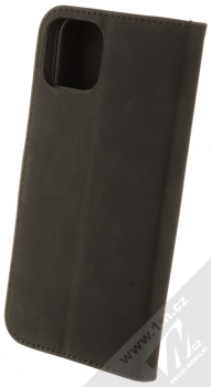 1Mcz Velvet Book flipové pouzdro pro Apple iPhone 15 Plus černá (black) zezadu