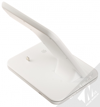 1Mcz Wireless Charger 3in1 15W dokovací stanice pro Apple iPhone, Apple Watch a Apple AirPods i další Bluetooth sluchátka bílá (white) zezadu