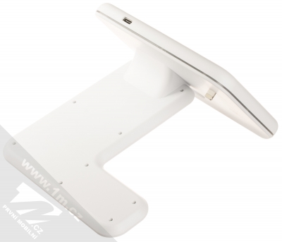 1Mcz Wireless Charger 3in1 15W dokovací stanice pro Apple iPhone, Apple Watch a Apple AirPods i další Bluetooth sluchátka bílá (white) zezdola - konektory a výstupy