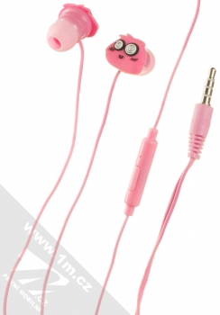 1Mcz YJ-01 Jellie stereo sluchátka s konektorem Jack 3,5mm růžová (pink) sluchátka