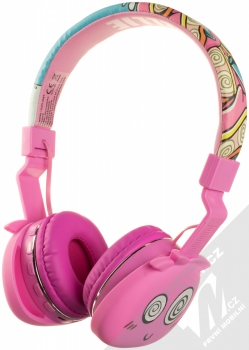 1Mcz YJ-09BT Jellie Bluetooth stereo sluchátka růžová (pink) maximální náhlavník