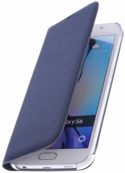 Samsung EF-WG920BBEGWW Flip Wallet Fabric textilní originální flipové pouzdro pro Samsung Galaxy S6 SM-G920F