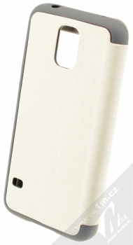 Goospery Wow Window Stand flipové pouzdro pro Samsung Galaxy S5, Galaxy S5 Neo bílá (white) zezadu