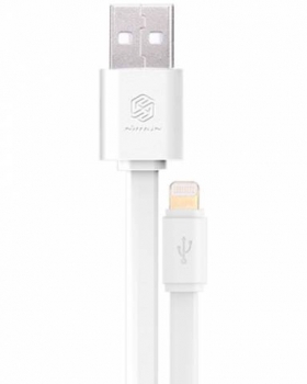 Nillkin Cable plochý USB kabel s Apple Lightning konektorem white
