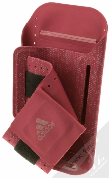 Adidas Sports Armband sportovní pouzdro na paži pro mobilní telefon, mobil, smartphone o velikosti Apple iPhone 6, iPhone 6S, iPhone 7, iPhone 8 (CI3126) vínově červená (wine red) zezadu
