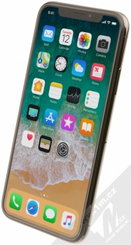 APPLE iPHONE X 64GB šedá (space gray) šikmo zepředu