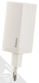 Baseus GaN2 Lite Quick Charger nabíječka do sítě s 1x USB a 1x USB Type-C výstupy 65W (CCGAN2L-B02) bílá (white)