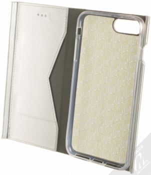 Beeyo Book Grande flipové pouzdro pro Apple iPhone 7 Plus, iPhone 8 Plus stříbrná (silver) otevřené