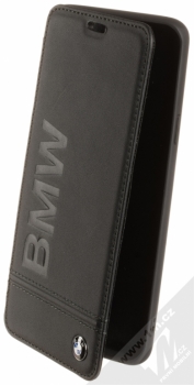 BMW Signature Real Leather flipové pouzdro pro Samsung Galaxy S9 Plus (BMFLBKS9LLLSB) černá (black)