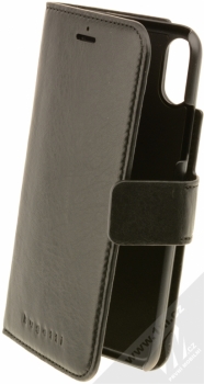 Bugatti Zurigo Full Grain Leather Booklet Case flipové pouzdro z pravé kůže pro Apple iPhone X černá (black)