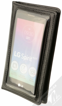 CellularLine Touch Wallet univerzální pouzdro s peneženkou pro mobilní telefon, mobil, smartphone černá (black) s telefonem