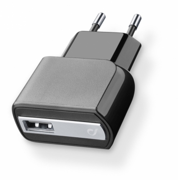 CellularLine USB Charger Ultra 10W nabíječka do sítě s USB výstupem a 2A proudem pro mobilní telefon, mobil, smartphone, tablet černá (black)