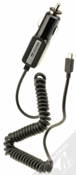 CellularLine Adaptive Fast Car Charger 15W nabíječka do auta s microUSB konektorem pro mobilní telefon, mobil, smartphone černá (black) komplet
