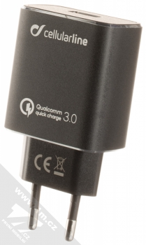 CellularLine Extreme Charger Kit 18W nabíječka do sítě s USB výstupem a odolný USB kabel s USB Type-C konektorem černá (black) nabíječka