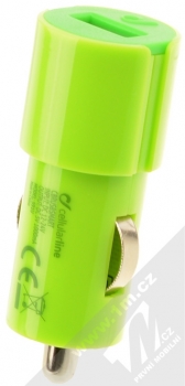 CellularLine Style&Color USB Car Charger nabíječka do auta s USB výstupem 1A zelená (green) zezadu
