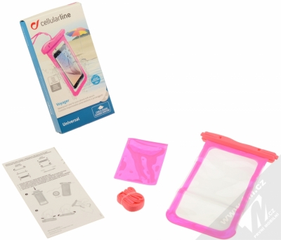 CellularLine Voyager vodotěsné pouzdro pro mobilní telefon, mobil, smartphone růžová (pink) balení