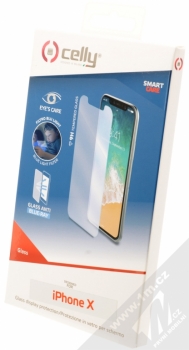 Celly Glass ochranné tvrzené sklo pro Apple iPhone X krabička