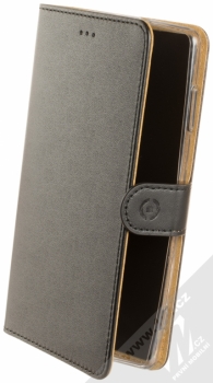 Celly Wally kožené pouzdro pro Sony Xperia XZ2 Premium černá (black)