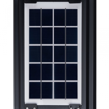 1Mcz KXK-010-240COB Solární lampa s integrovaným panelem, ovladačem a senzorem pohybu 240x LED černá (black)