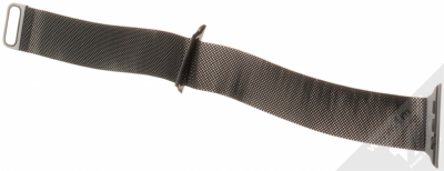 Dahase Milanese Magnetic magnetický pásek z leštěného kovu na zápěstí pro Apple Watch 42mm černá (black) rozepnuté