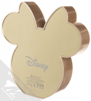 Disney Minnie Mouse Mirror 3D Head Power Bank záložní zdroj 5000mAh ve tvaru myščiny hlavy zlatá (gold) zezadu